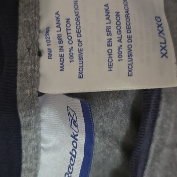 Reebok Gray and Navy Raglan Shirt - Picture 5 of 8